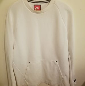 Nike White Long Sleeved Crewneck